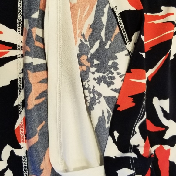 Navy & Orange Jones New York Dress EUC - Picture 14 of 15